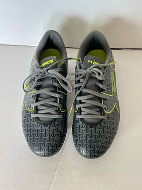 Under Armour, Soccer Shoes  Gray & Lime Training Shoes